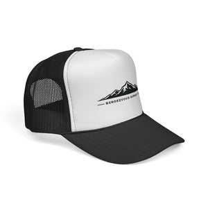 The New Gen Trucker Hat — logo mesh snapback by Rendezvous Supply.