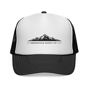 The New Gen Trucker Hat — logo mesh snapback by Rendezvous Supply.